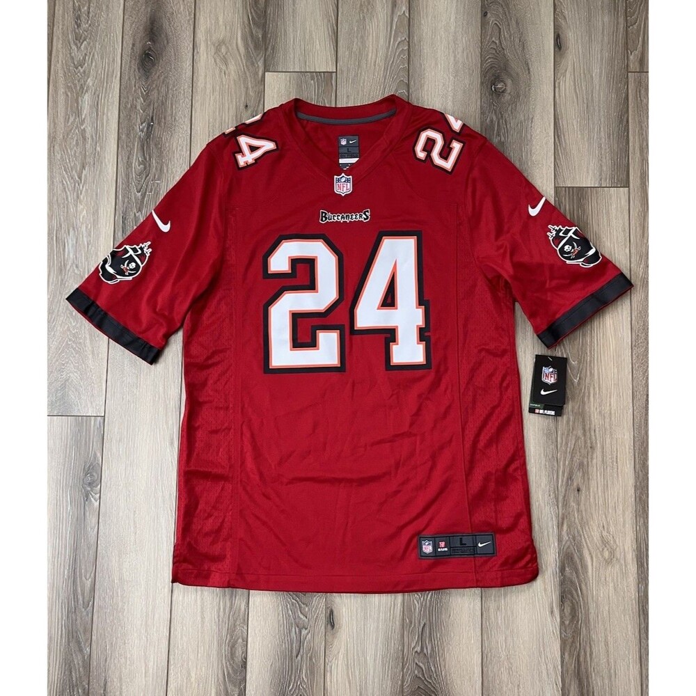 Nike NFL Tampa Bay Buccaneers Darrelle Revis #24 Red Jersey Men's Sz Large NWT